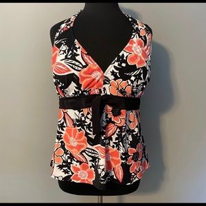 Plus size halter tankini top